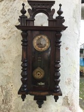 PENDOLO OROLOGIO DA MURO PARETE LIBERTY JUGGEND TEDESCO 1900 PENDOLA