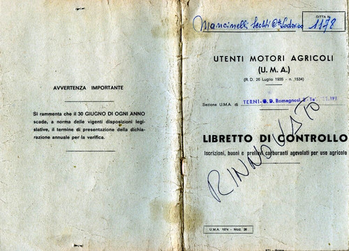 Utenti motori agricoli - ,