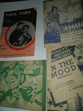 SPARTITO MUSICALE DA COLLEZIONE BLOCCO DI 4 MISTI VARI ANNI -1931-1946-1958