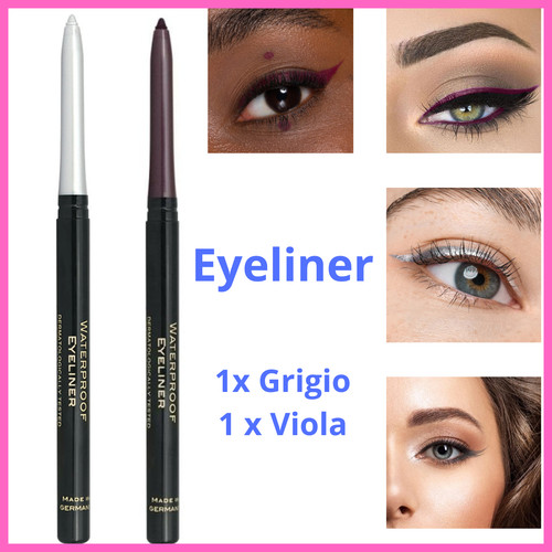 Set eyeliner viola grigio - set,