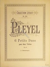 Spartiti - Six Petits Duos pour Deux Violons de I. Pleyel - Op. 8