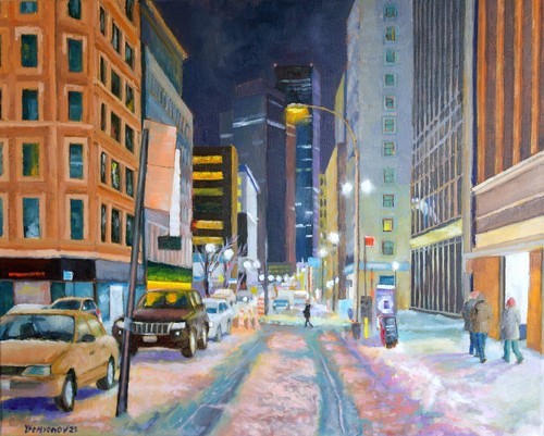 New york winter street - new,