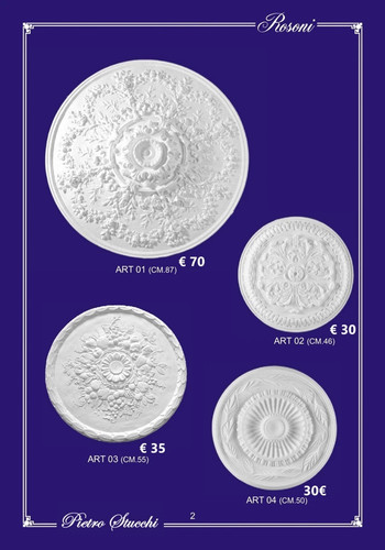 Rosone decorativo gesso - rosone,