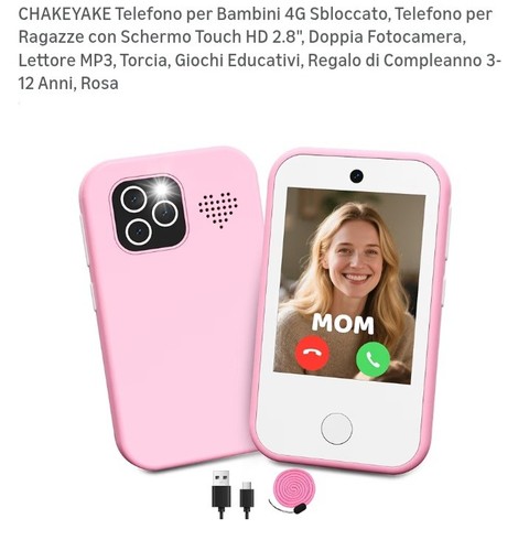 Telefono bambini ragazze 4g - telefono,