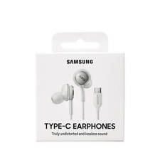 Cuffie Auricolari AKG Originale Samsung EO-IC100B TYPE C Stereo Microfono Bianco
