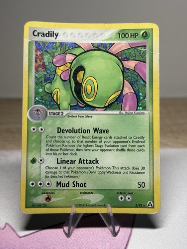 Carta pokemon cradily 92 - pokemon, 3/92