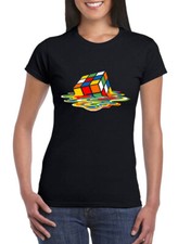 T shirt Sheldon Cooper Donna Bambino Maglietta Cubo di Rubik Serie TV