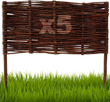 5 Pezzi Recinzione in Vimini