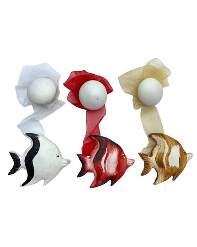 Coppia calamita nastro organza - calamita,
