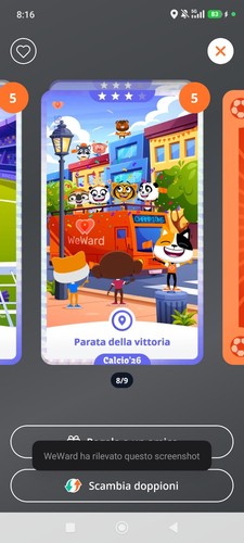 Calcio 8 wecards weward - n.8,