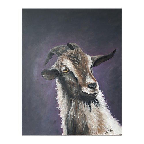 Dipinto originale capra arte