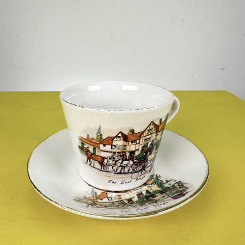Tazza con piatto ceramica - tazza,