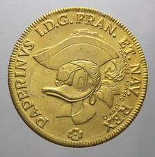 MONETA GETTONE TOPOLINO PAPERINO IN PLASTICA