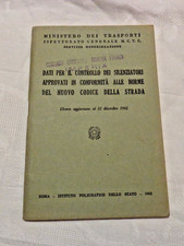 FIAT ALFA ROMEO LANCIA VESPA LAMBRETTA LIBRETTO MCTC DATI SILENZIATORI 1961