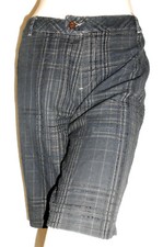 PANTALONI CORTI SHORT SCOZZESI NERO TAGLIA 48 LEGGI LE MISURE