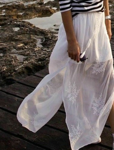 Zara gonna lunga ricamata maxi - gonna,