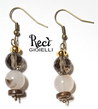 orecchini unisex con pietre