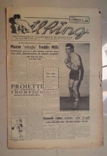 Giornale ring pugilato - ring,