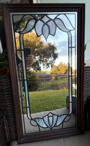 Beveled walnut framed vintage - beveled,
