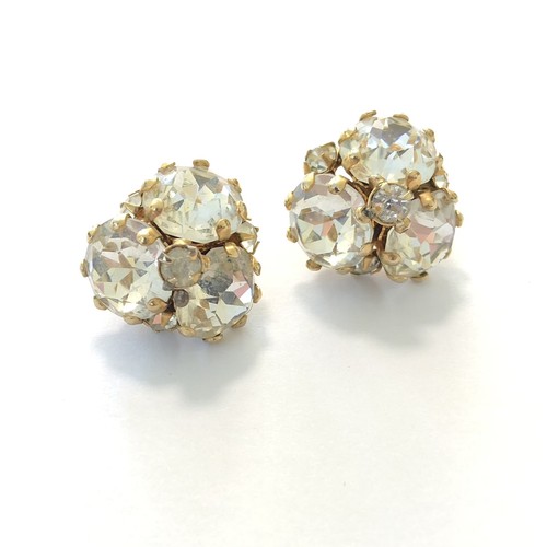 Orecchini vintage con strass