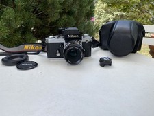 macchina fotografica Nikon F2as Obiettivo Nikon50mm1:2 Custodia Originale,2copri