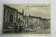 CARTOLINA GORIZIA - PIAZZA GRANDE DURANTE LA GUERRA FP ANIMATA 