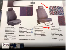 5911672 SERIE FODERE  PER FIAT