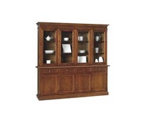 CREDENZA + VETRINA IN LEGNO