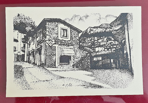 Cartolina antrodoco rieti - antrodoco,