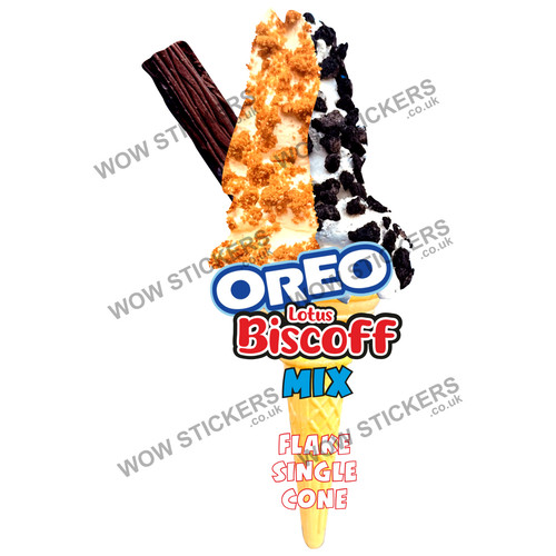 Adesivo furgone gelato oreo - furgone,
