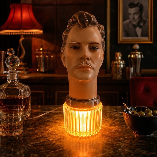Testa manichino lampada anni - manichino,