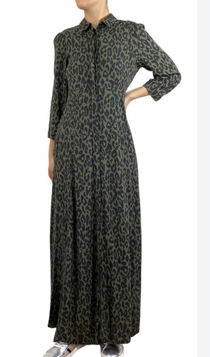 Abito maxi camicia - zara, stampa