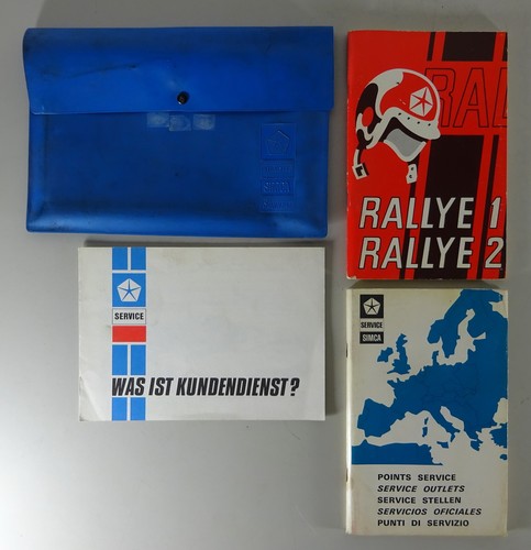 Cartella manuale uso - d'uso, simca