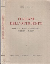 LZ- ITALIANI DELL'OTTOCENTO- PIERO FOSSI- LIBRERIA FIORENTINA--- 1941- B- ZTT446