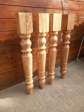 su ordinazione n° 4 gambe per tavolo, legno-wood di ulivo/olivo "tornitura"