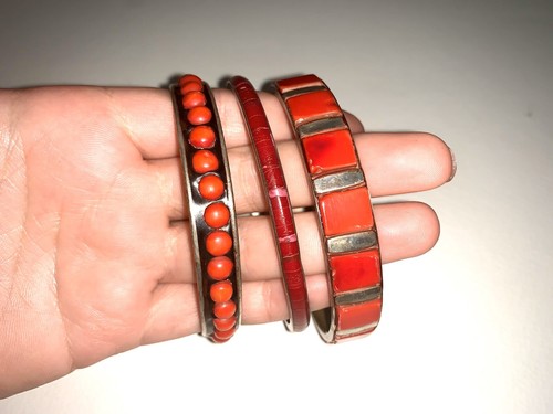 Bracciali tris rossi - tris, rigidi