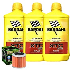 Kit Tagliando Olio Bardahl XTC 10W40 Filtro Per Aprilia 650 Pegaso Tibet 2004