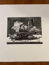 G.B. TREGAMBE- Cesto Di Frutta -1996-Acquaforte su Rame-24,5x31- es. II/X