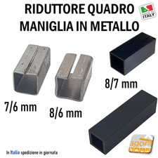Adattatore Quadro serratura maniglia porta 8/6mm 7/6mm riduttore Q 6x6 7x7 8x8