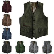 Gilet uomo tweed vintage