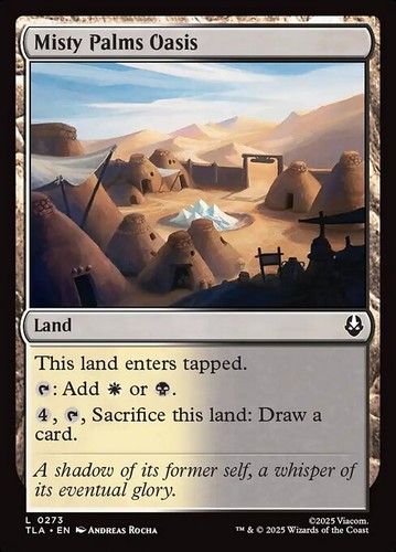 Misty palms oasis foil - misty,