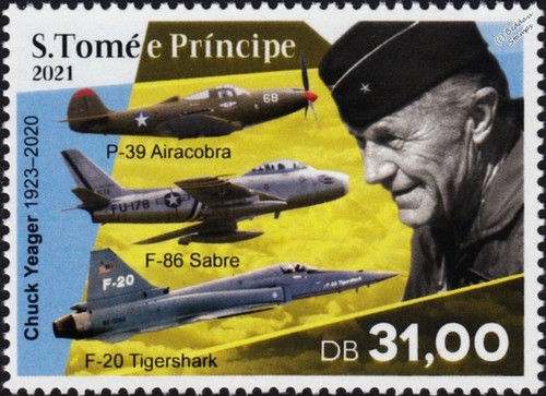 Timbro aereo chuck yeager - timbro,