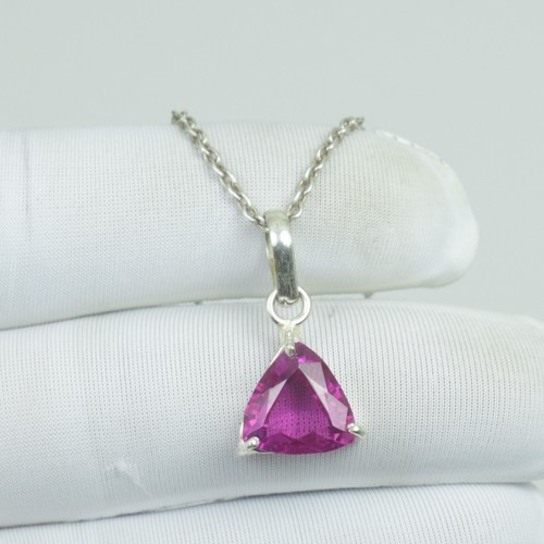 Collana zaffiro rosa - collana, naturale