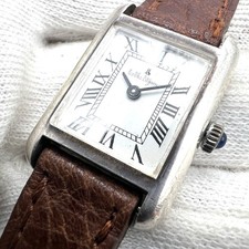 Orologio vintage modello TANK cassa argento 925 Cabochon carica manuale 20.5mm