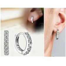 orecchini cerchio rodiati