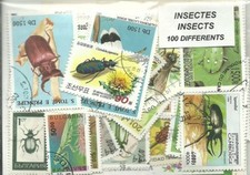 Lot de 100 timbres thematique