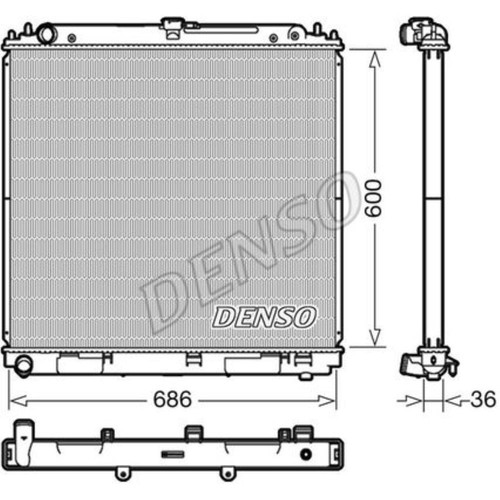 Denso radiatore motore per - radiatore,
