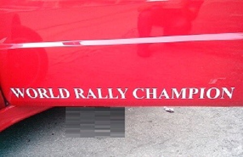 Adesivi stickers world rally