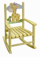 Sedia dondolo giraffa doghe - dondolo,