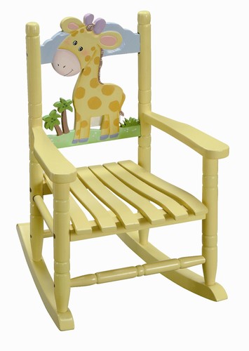 Sedia dondolo giraffa doghe - a,